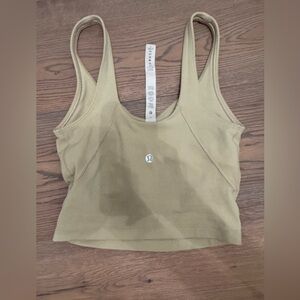 Lululemon align tank green and yellow size 0
